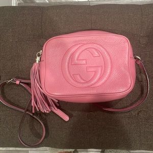 Authentic Gucci Soho Disco leather crossbody bag
